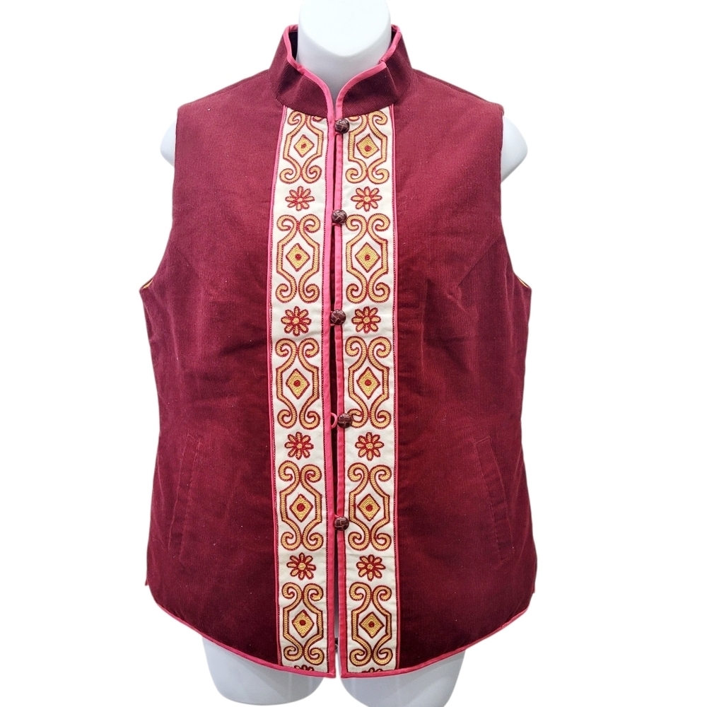 Vintage 90s Asian Traditional Vest Jacket Size: M